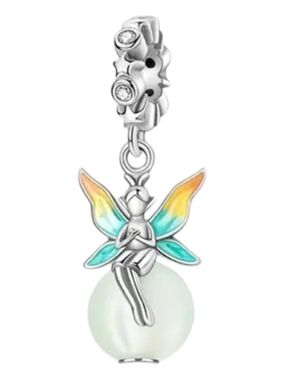 Magical Glow-in-the-Dark Fairy Garden Dangle Charm S925
